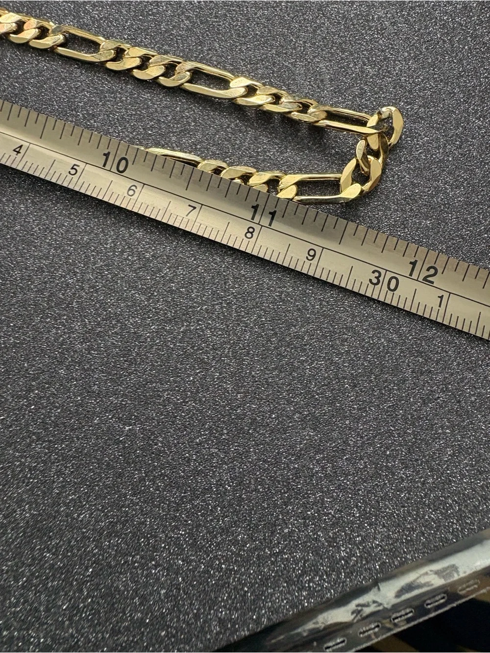 Men's Gold 18k Gold Plated Figaro Chain Necklace - Elegant Link Design